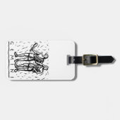 Gemini Birthday Year Astrological Zodiac Sign Bagagelabel (Voorkant horizontaal)