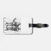 Gemini Birthday Year Astrological Zodiac Sign Bagagelabel (Achterkant horizontaal)