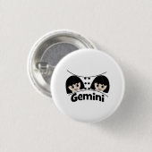 Gemini Birthday Zodiac Sign Twins Girls Ronde Button 3,2 Cm (Voorkant /achterkant)