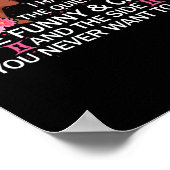 Gemini Black Queen Ik heb 3 Sides April Girl Women Poster (Hoek)