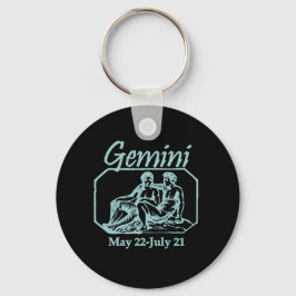 Gemini Blauwgroen Sleutelhanger