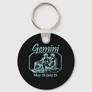 Gemini Blauwgroen Sleutelhanger