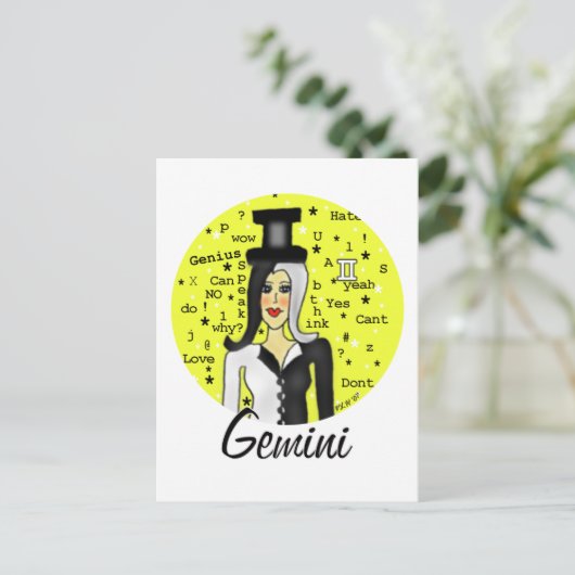 Gemini Briefkaart (Staand voorkant)
