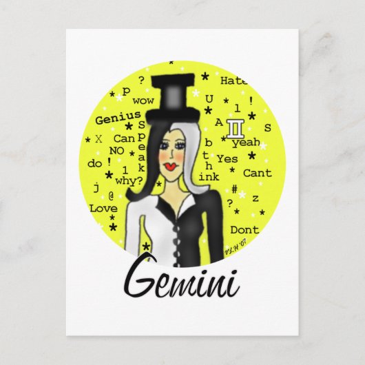 Gemini Briefkaart (Voorkant)