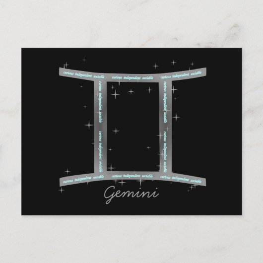Gemini-Briefkaart Briefkaart (Voorkant)