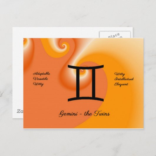 Gemini-Briefkaart Briefkaart (Voorkant / Achterkant)