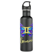 Gemini Butterfly Zodiac Sign of Butterfly Wings of Waterfles (Voorkant)