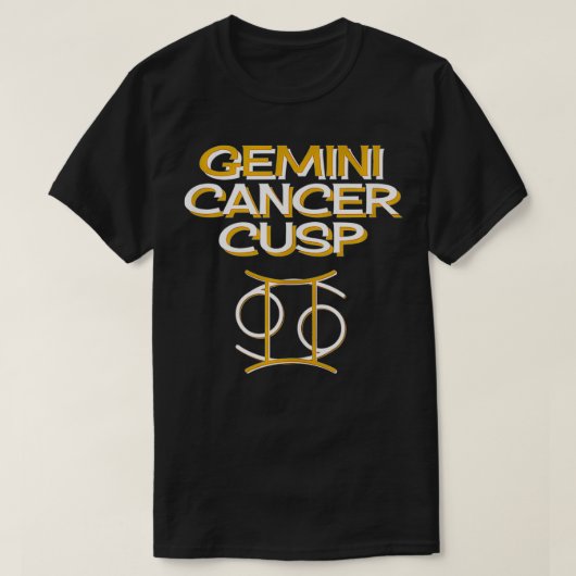 Gemini Cancer Cus T-shirt (Design voorkant)