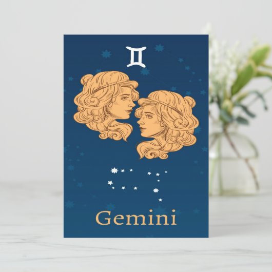 Gemini Canvas | Perfecte geschenken en decoratie Aankondiging (Staand voorkant)