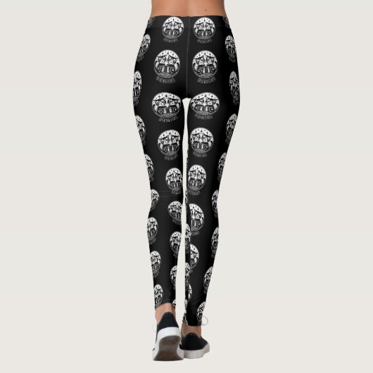 Gemini Cat (Stijl 1) Leggings (Achterkant)