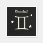 Gemini-chroomsymbool Servet (Voorkant)