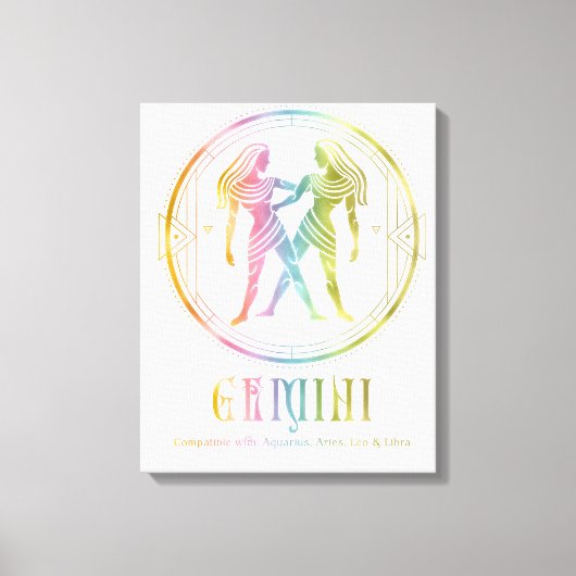 Gemini-compatibiliteit ontworpen canvas afdruk (Voorkant)