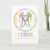 Gemini Compatibility Verjaardag Wenskaart Kaart (Voorkant)