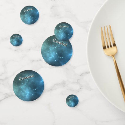 Gemini-constellatie Confetti (Groep)