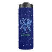 Gemini Constellation and Zodiac Sign with Stars Thermosbeker (Voorkant)