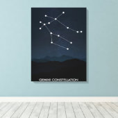 Gemini Constellation Canvas | Decoratie van de kam (Insitu (Houten vloer))