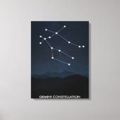 Gemini Constellation Canvas | Decoratie van de kam (Voorkant)