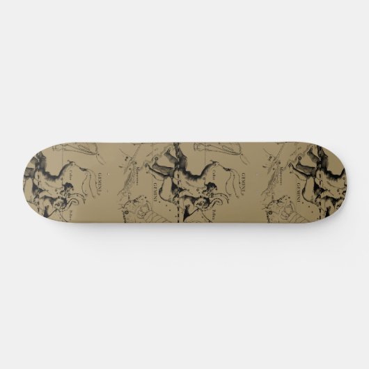 Gemini Constellation Hevelius 1690 Engraving Persoonlijk Skateboard (Horizontaal)