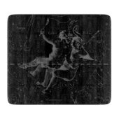 Gemini Constellation Hevelius 1690 on Black Snijplank (Voorkant)