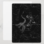 Gemini Constellation Map Engraving by Hevelius (Voorkant / Achterkant)