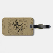 Gemini Constellation Map Engraving by Hevelius Bagagelabel (Achterkant horizontaal)