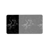 Gemini Constellation Map Engraving by Hevelius Etiket (Voorkant)