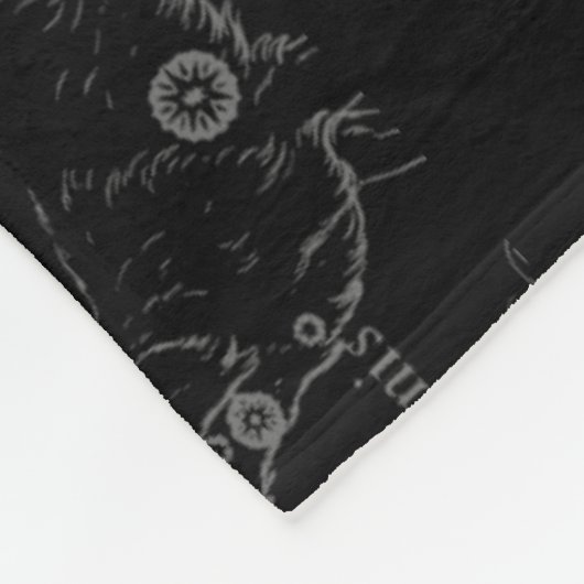 Gemini Constellation Map Engraving by Hevelius Fleece Deken (Hoek)