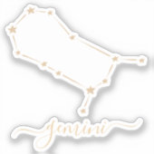 Gemini Constellation Sticker (Voorkant)