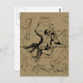 Gemini Constellation Zodiac Hevelius 1690 Briefkaart (Voorkant / Achterkant)