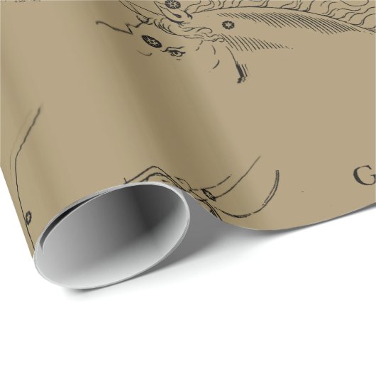 Gemini Constellation Zodiac Hevelius 1690 Cadeaupapier (Rol Hoek)