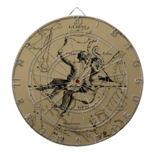 Gemini Constellation Zodiac Hevelius 1690 Dartbord