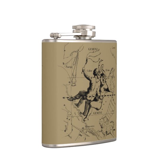 Gemini Constellation Zodiac Hevelius 1690 Heupfles (Rechts)