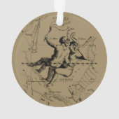 Gemini Constellation Zodiac Hevelius circa 1690 Ornament (achterkant)