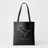 Gemini Constellation Zodiac Sign Canvas tas (Voorkant)