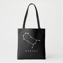 Gemini Constellation Zodiac Sign Canvas tas