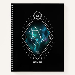 Gemini Constellation & Zodiac Symbol Notitieboek
