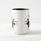 Gemini Dansende Meisjes 15oz Zwarte Rand Mok (Midden)
