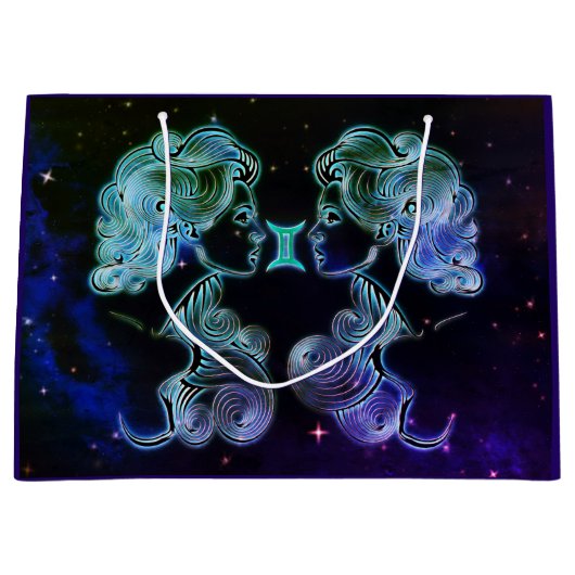 gemini de tweeling - cadeau groot cadeauzakje (Voorkant)