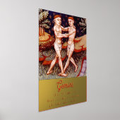 Gemini de tweeling Zodiac teken Verjaardagsfeest Folie Afdrukken (Laagn)