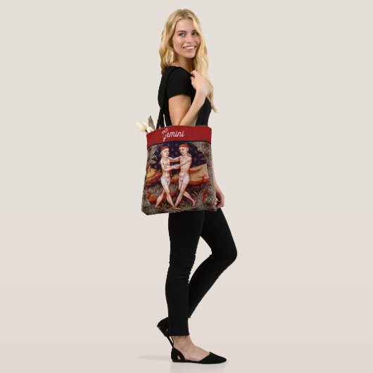 Gemini de tweeling Zodiac teken Verjaardagsfeest Tote Bag (Op model)
