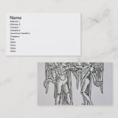 Gemini (de Twins) een illustratie uit de Poeti Visitekaartje (Voorkant / Achterkant)