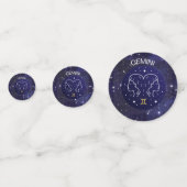 Gemini de Twins Zodiac Design Table Confetti (Achterkanten)