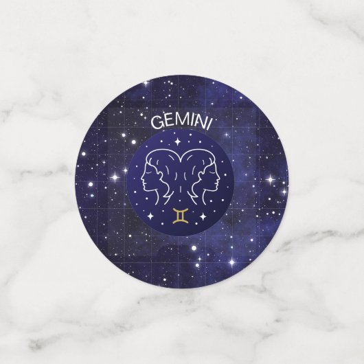 Gemini de Twins Zodiac Design Table Confetti (Kleine voorkant)