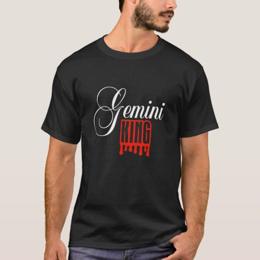 Gemini Drip King T-Shirt (Voorkant)