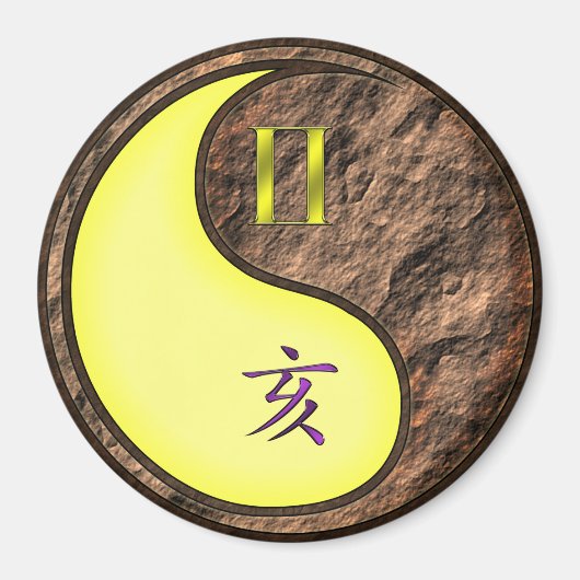 Gemini & Earth Boar Magneet (Voorkant)