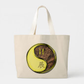 Gemini & Earth Dragon Grote Tote Bag (Achterkant)