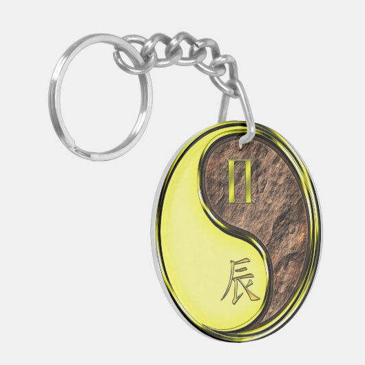 Gemini & Earth Dragon Sleutelhanger (Voorkant Links)