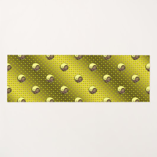 Gemini & Earth Dragon Yogamat (Voorkant (horizontaal))