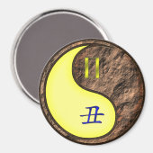 Gemini & Earth Ox Magneet (Voorkant / Achterkant)