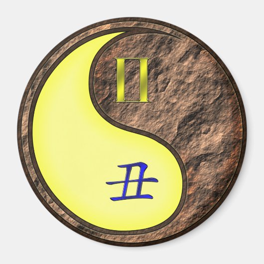 Gemini & Earth Ox Magneet (Voorkant)